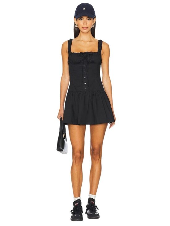 Lioness Dresses & Skirts - LIONESS Heart Shaped Mini Dress in Onyx Large New Womens Cotton